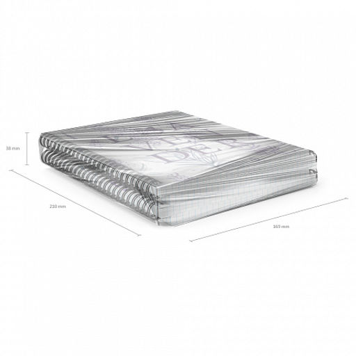 Цена за 4 шт. Тетрадь общая с пластиковой обложкой на спирали ErichKrause Lavender, А5, 80 листов, клетка фото 5