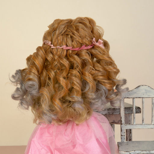 HobbyBe HAR-9 Тресс для кукол 15 см 100 см 27 г 31 оранжевый, серый