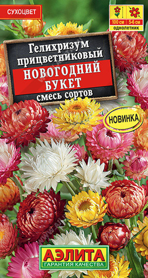 1384A Гелихризум Новогодний букет, смесь сортов 0,3гр