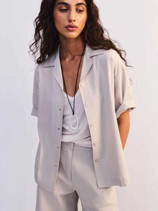 Блуза оверсайз из хлопка и вискозы ZR2605012010-60 / Zarina