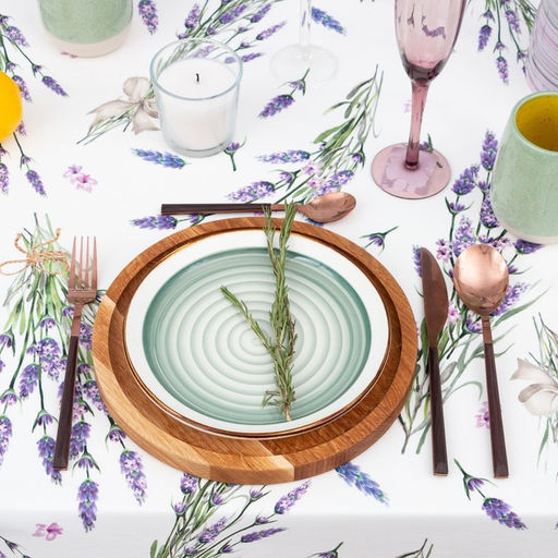 Скатерть Этель Lavender, 149?250 см, 100% хлопок, саржа 190 г/м?