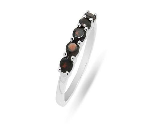 Кольцо из серебра гранат, Аир