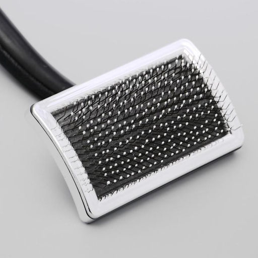 Щётка - пуходёрка для среднешерстных животных, с каплями, 85 х 46 мм, черная - Пижон фото 5