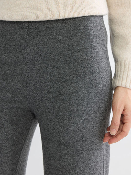 Beli Lastikli Kad?n Triko Pantolon