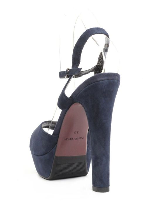 06-87U BLUE Туфли женские (натуральная замша) - Фабричный китай фото 7