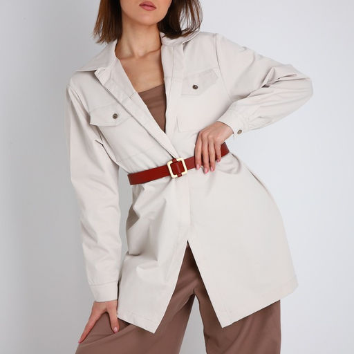 Ремень женский, ширина 3 см, пряжка металл, цвет коричнево-красный - Simaland фото 2