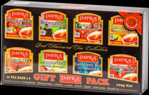 IMPRA. Ассорти черного чая 160 гр. карт.пачка, 80 пак. ШРИ-ЛАНКА