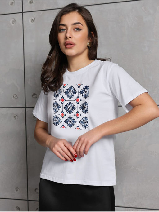 Футболка "Плитка" женская