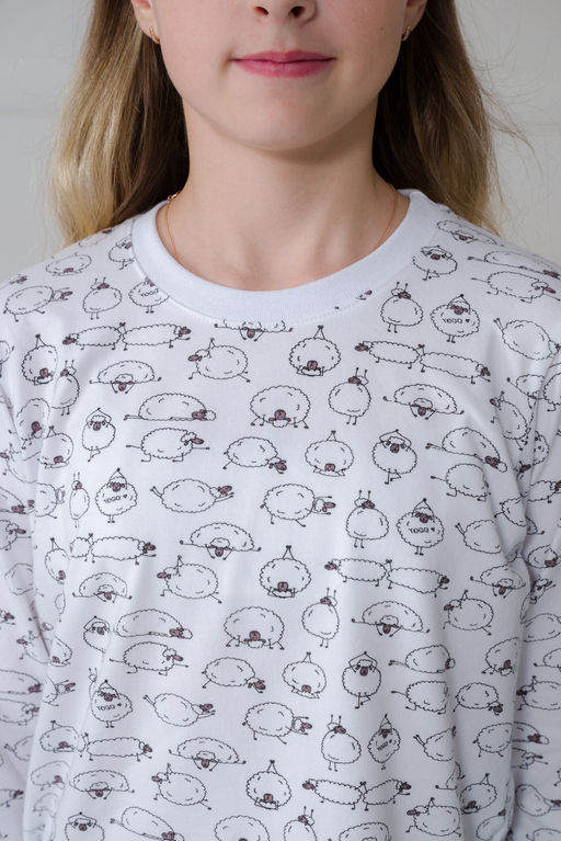 Пижама детская из кулирки пенье на манжетах Дрёма овечки - Амадэль фото 24