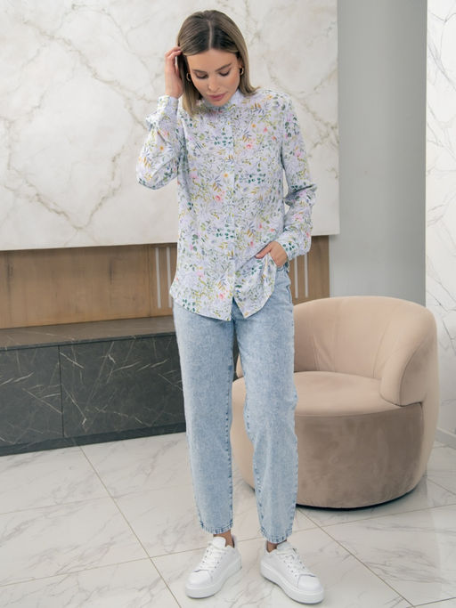 02-1296 Блуза - Вишня фото 4