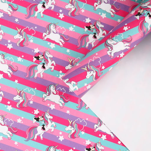 Цена за 10 шт. Упаковочная бумага «Мышка и Единорог», 70 × 100 см,