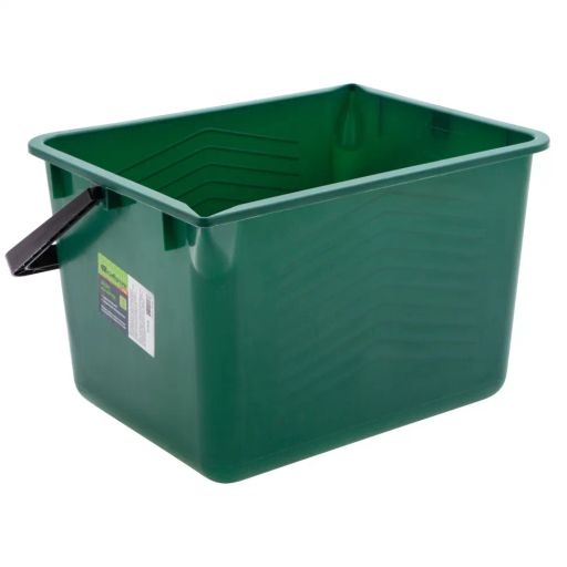 Цена за 3 шт. Ведро малярное прямоугольное, 8 л, вторичный полипропилен Россия// Сибртех