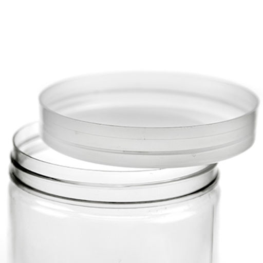 Противоударная Банка для сыпучих продуктов пластмассовая 1л, д8,8см, h17,5см, закручивающаяся крышка (Китай) - Домашняя мода фото 2