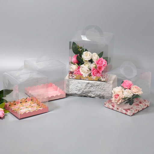 Цена за 5 шт. Коробка кондитерская, сундук, упаковка, Only for you my love, 16 х 16 х 18 см