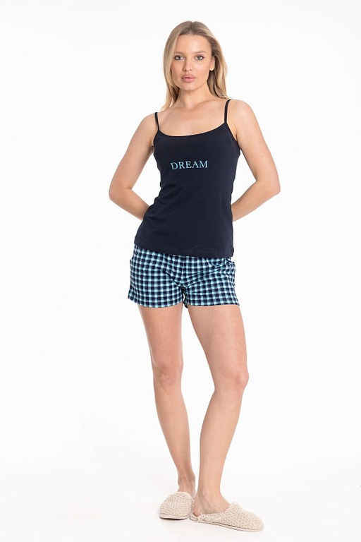 Пижама М323004Псб синий/бирюза - Елена фото 3