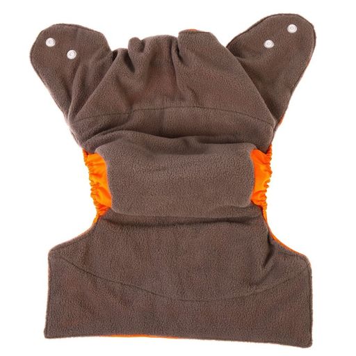 Трусики-подгузник, многоразовый, угольно-бамбуковая ткань, цвет оранжевый, от 0-36 мес. - Крошка я фото 10