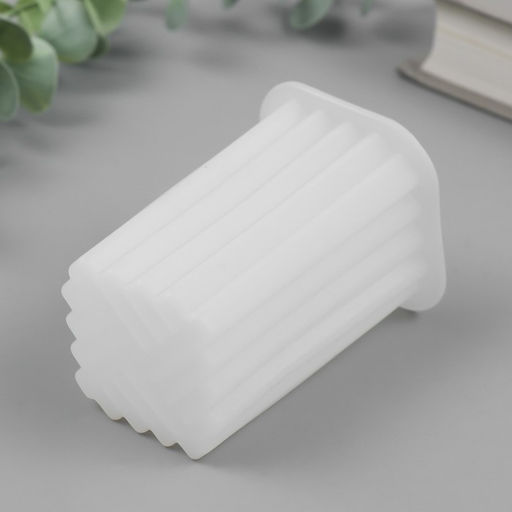 Молд силикононовый «Прямоугольник. Полоски вертикальные» 5,7 х 5,7 х 8,7 см