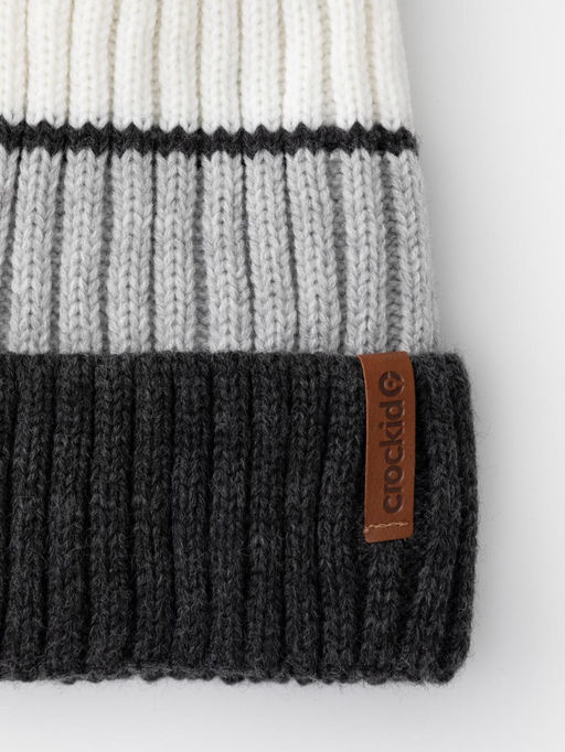 КВ 20409/ш/серый,св.серый меланж шапка дет