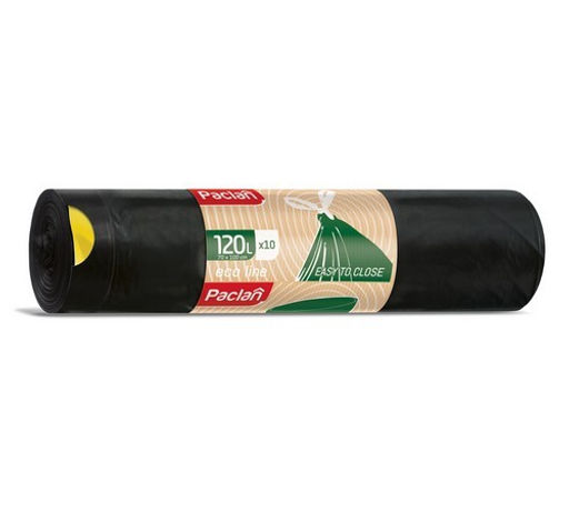 Мешки для мусора 120 л 10 шт PACLAN ECO LINE с завязками, арт. 513750