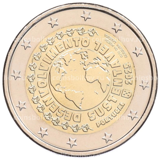 2 евро 2025 года Португалия Устойчивое развитие