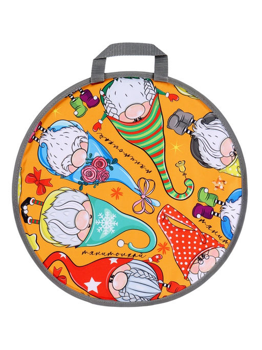 Ледянка мягкая Gnome, круглая, двухместная, цвет МИКС