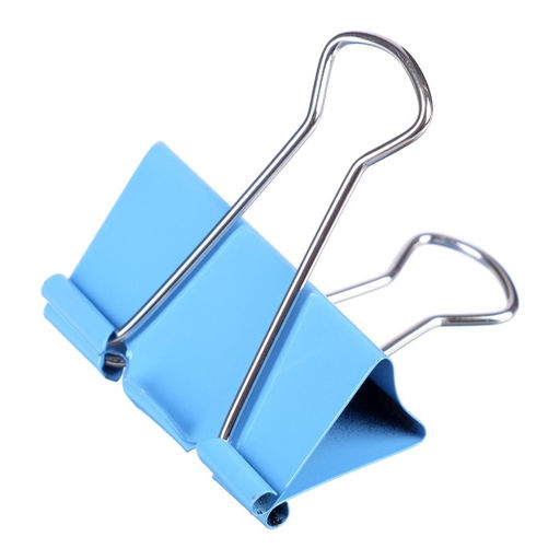 Набор зажимов для бумаг deVENTE, 51 мм, 12 шт., металлические, МИКС × 4 цвета, картонная коробка