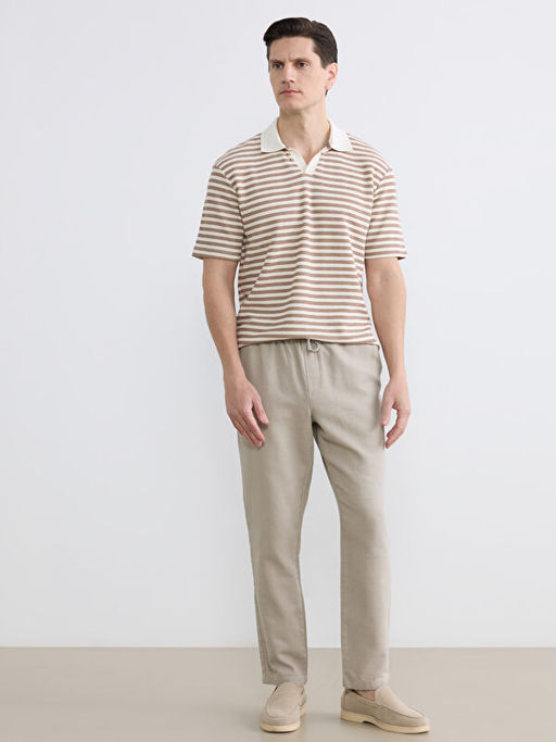 Polo Yaka ?izgili Erkek Ti??rt