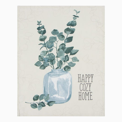 Набор полотенец Доляна Эвкалипт 45х60см - 3 шт, рогожка 158 г/м2, 50% хл, 50% пэ  фото 3