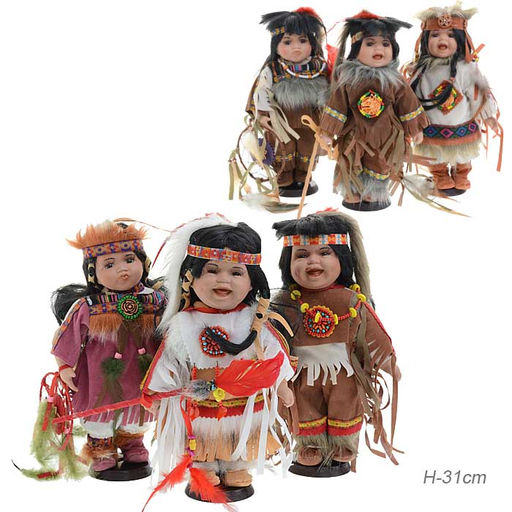 Сувенир коллекционный Индейцы 30 см / ZD1200 /уп 36/ - Галеонтрейд фото 4