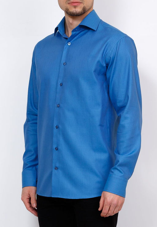 Сорочка мужская длинный рукав BERTHIER PARIS-007042/ Fit-M(2)  фото 8