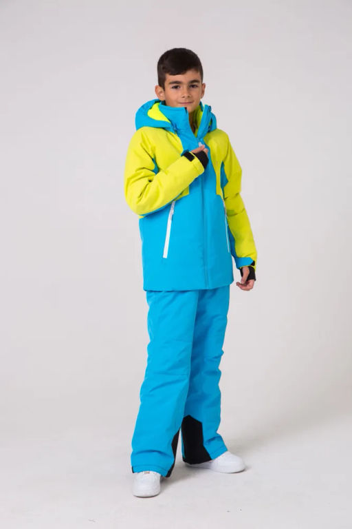 Горнолыжный костюм для мальчика зеленого цвета 9317Z - Valianly фото 22