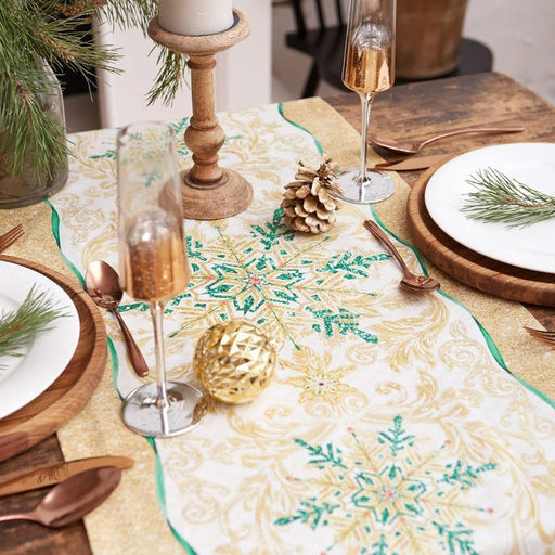 Дорожка на стол новогодняя Golden Christmas 40*147 см, 100% хл, саржа 190гр/м3 - Этель фото 6