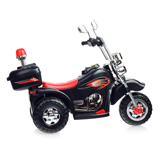 Детский электромотоцикл ROCKET «Чоппер»,1 мотор 20 ВТ, черный