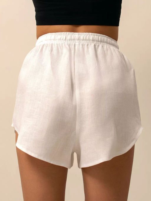 Шорты женские Лён-1 Белый - Modamica фото 5
