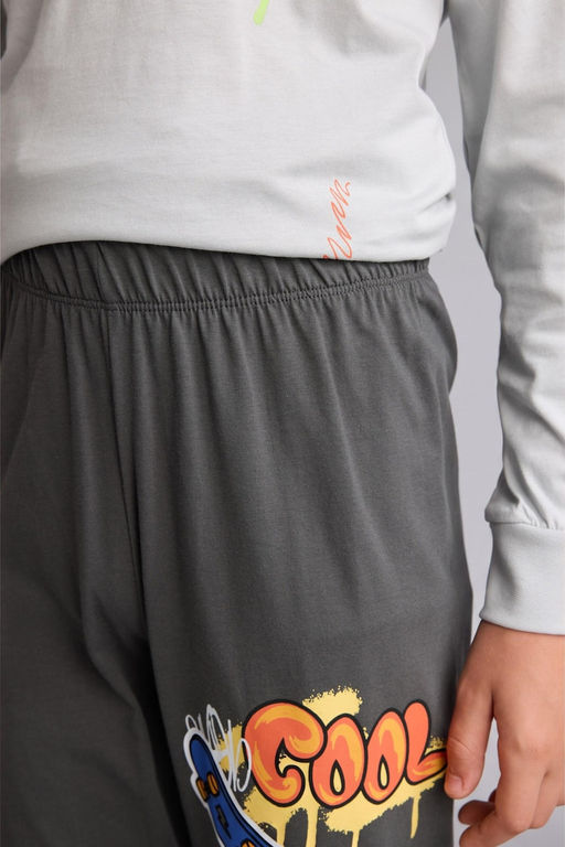 %100 Pamuk Regular Fit 2Li Pijama Tak_m_ Erkek _ocuk - Defacto фото 4