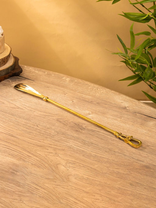 Ложка для обуви «Морская», 51 см, латунь