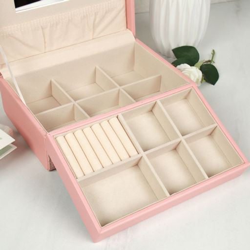 Шкатулка для украшений 24x16x9 см / H178 /уп 24/ (Розовый) - Галеонтрейд фото 6