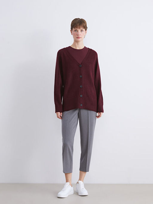 V Yaka Kad?n Triko H?rka