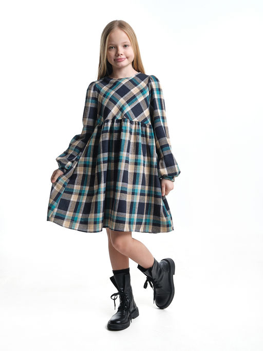 Платье для девочки нарядное UD 7787 голубой/коралловый - Mini maxi фото 10