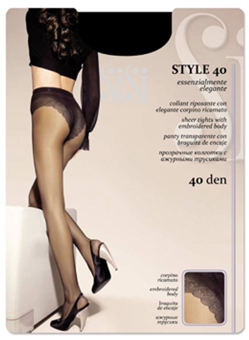 Колготки SiSi Style 40 (80/5)*** - bianco  фото 2