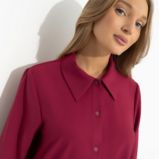 Рубашка классического кроя Цветущее очарование (red) - Charutti фото 3