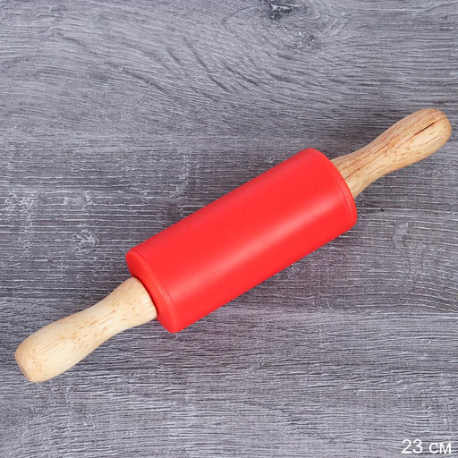 Скалка 23х9,6х4см силиконовая/ RS-984 /уп 150/ красный - Галеонтрейд фото 2