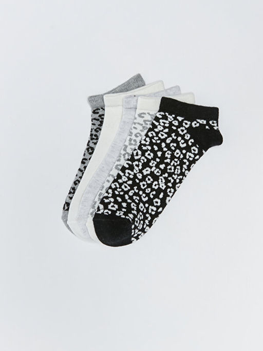 Desenli Kad?n Patik ?orap 5li