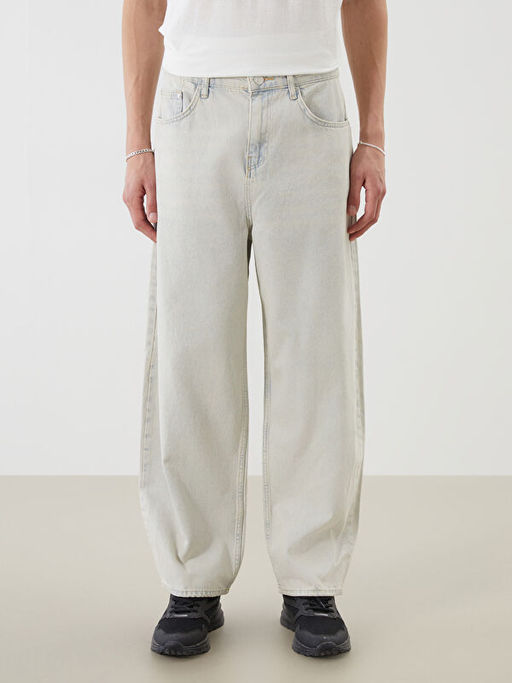 Loose Fit Erkek Jean Pantolon