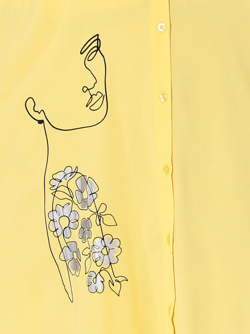 Платье-рубашка горчичного цвета летнее повседневное - Almond фото 3