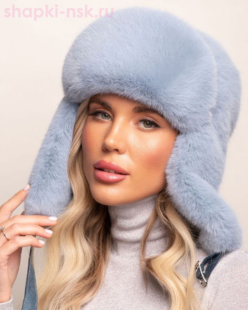 Скай Ушанка экомех норка женская (56-58)