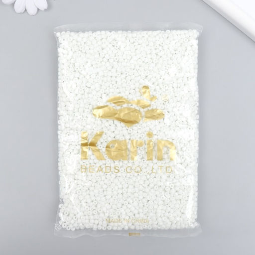 Бисер стекло 6/0 «Белоснежный» 450 г