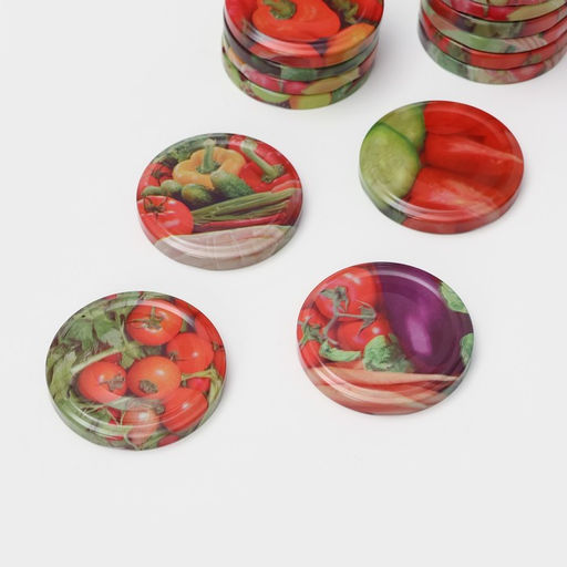 Цена за 40 шт. Крышка для консервирования «Элит», ТО-66 мм, жесть, винтовая, литография, фасовка 20 шт., МИКС