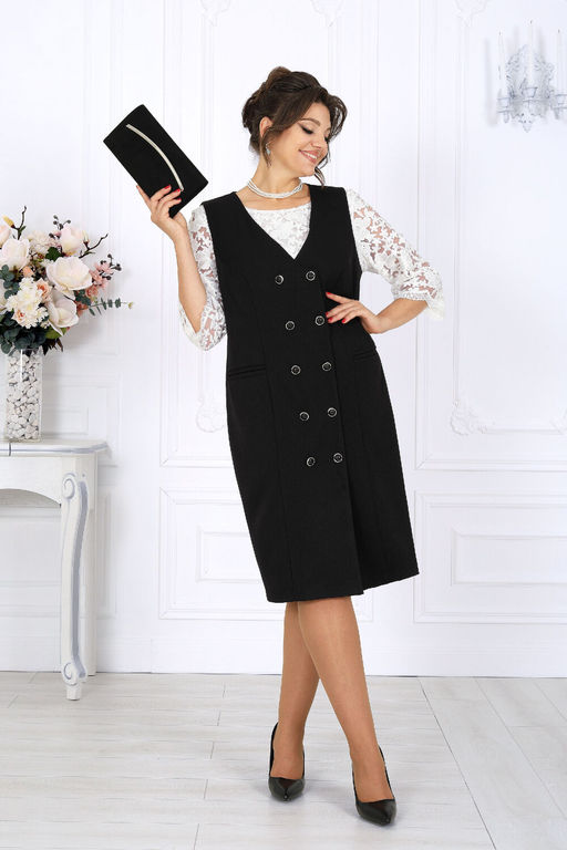 Сарафан Ninele 7443 угольный фото 4