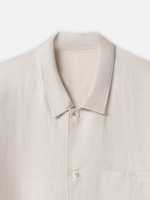 Рубашка мужская льняная бежевая - Mark formelle фото 6